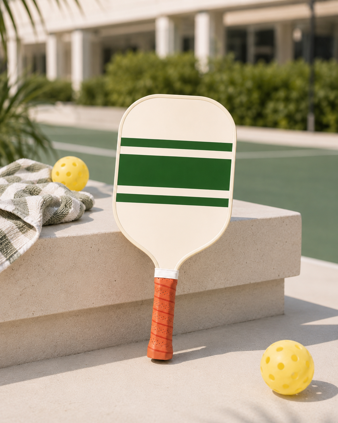 Aurmaris Coast — Green Stripe Pickleball Paddle