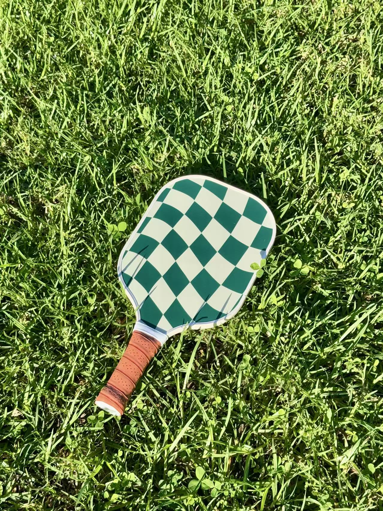 Aurmaris Coast — Green Check Pickleball Paddle